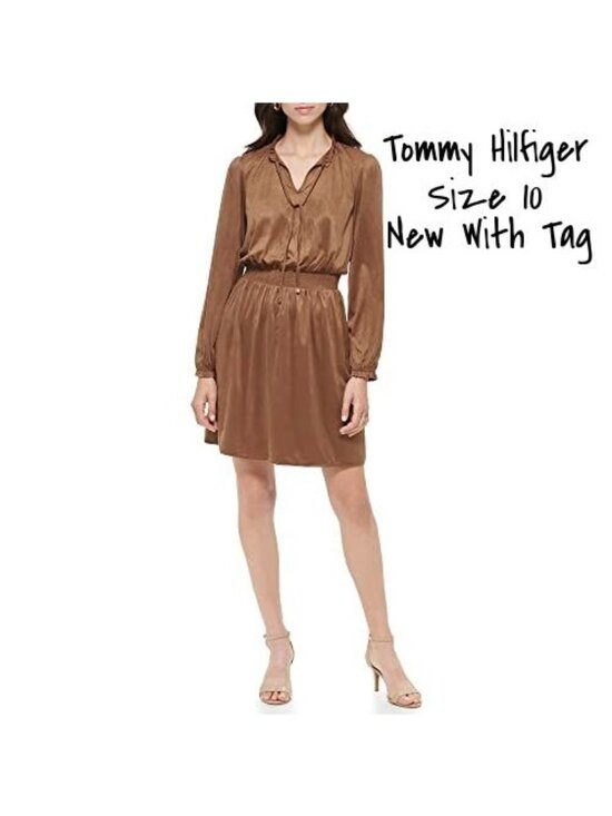 Tommy Hilfiger Dresses & Skirts - New Tommy Hilfiger Women's Brown Dress Size 10 US with Tags